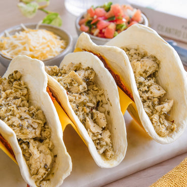 Crispy Cheese Cilantro Lime Chicken Tacos Recipe
