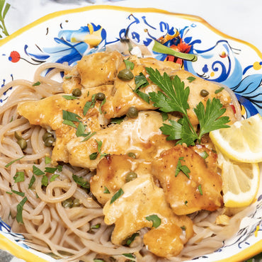 Chicken Piccata with Grain Free Spaghetti