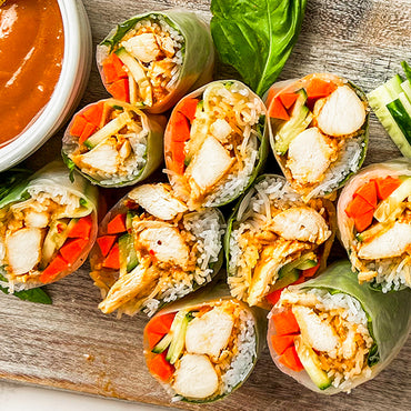 Thai-Style Chicken Panang Spring Rolls
